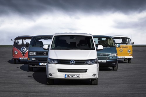 Volkswagen Bulli: Fünf Generationen.