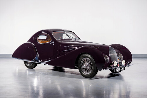 Wechselte bei der Auktion während der Monterey Car Week 2022 für 7,265 US-Dollar den Besitzer: 1938er Talbot-Lago T150-C SS Teardrop Coupé.