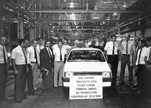Produktionsbeginn: Der erste Opel Corsa A ist fertig.