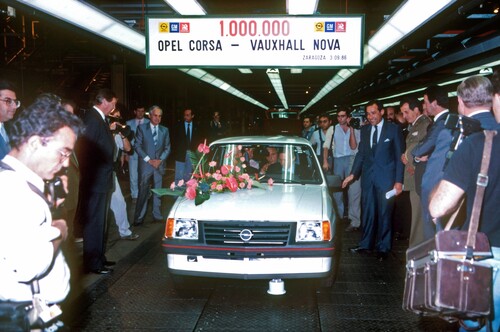 Der einmillionste Opel Corsa A.