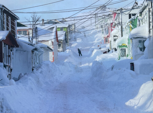 Winter auf Saint Pierre et Miquelon.