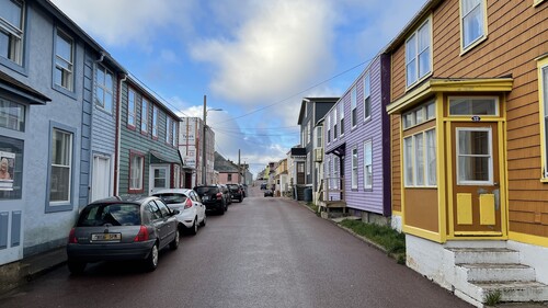 Straßenbild auf Saint Pierre et Miquelon.
