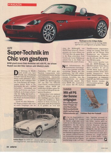 BMW Z8 im Stern.