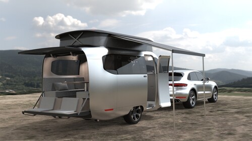 Airstream Studio F. A. Porsche Concept Travel Trailer.