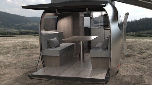 Airstream Studio F. A. Porsche Concept Travel Trailer.