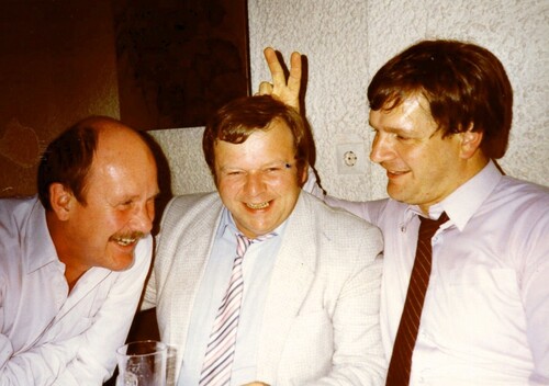Georg Schmitt, Ludwig Reiner, Peter Schwerdtmann (von links)