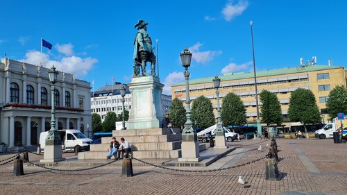 Gustav-Adolf-Statue in Göteborg.