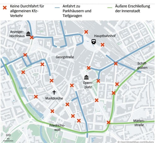 Die neue Verkehrsführung in Hannover.