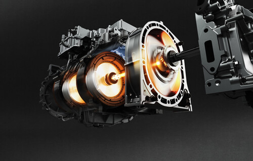 Kreiskolbenmotor im Mazda MX-30 R-EV.