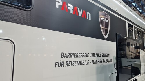Reisemobil von Morelo mit barrierefreiem Paravan-Umbau auf der Stuttgarter CMT 2024.