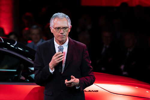 Stellantis-Chef Carlos Tavares bei der Premiere des Alfa Romeo Milano in Mailand.