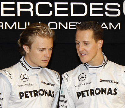 Michael Schumacher und Nico Rosberg.