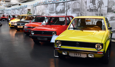 25 Jahre Automuseum Volkswagen: Eine Blick auf die Golf-Ahnenreihe.
