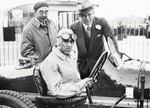 Bugatti Typ 51 (1931) - Tazio Nuvolari und Lord Howe - Francis Curzon - in Brooklands im Jahr 1933.