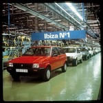 Foto aus dem Seat Digital Museum: Start der Ibiza-Produktion (1984).