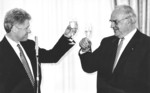 Auf dem Petersberg: US-Präsident Bill Clinton und Bundeskanzler Helmut Kohl (1994).