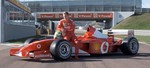 Michael Schumachers Sohn Mick mit dem Formel-1-Ferrari seines Vaters von 2002.