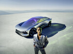 Peugeot Inception Concept auf der CES 2023.