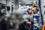 In seinem Wasserstoff-Prüfzentrum in Stuttgart entwickelt und testet Mahle Technologien für Wasserstoffmotoren und Brennstoffzellenantriebe.