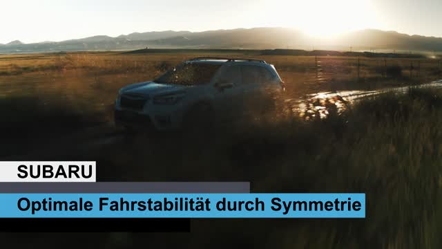 Symmetrischer Allradantrieb bei Subaru.