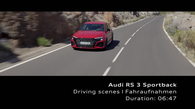 Footage Audi RS 3 Sportback.