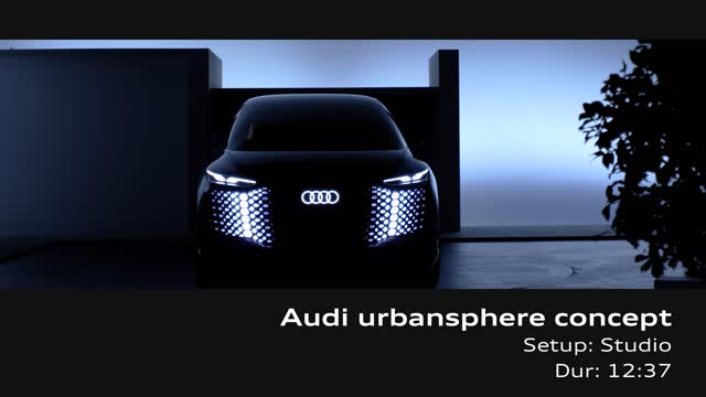 Footage: Audi Urbansphere Concept.
